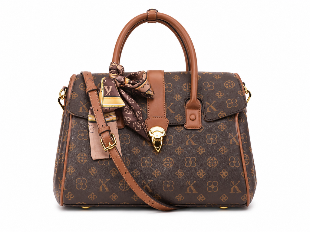 Bolsa Satchel Monograma Victoria | Doxxa Grace