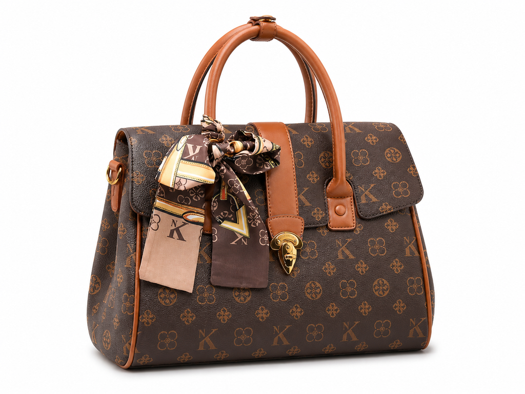 Bolsa Satchel Monograma Victoria | Doxxa Grace