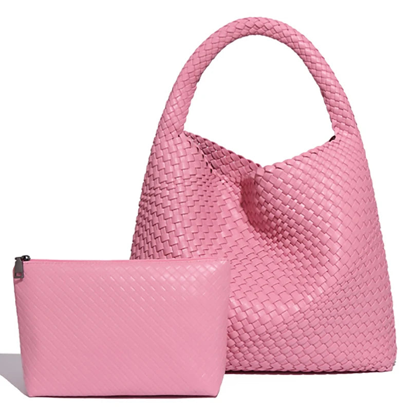 Elara Woven Tote Bag