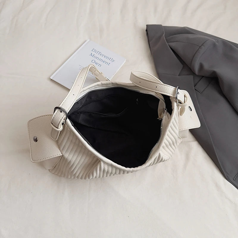 Maren Pleated Shoulder Bag